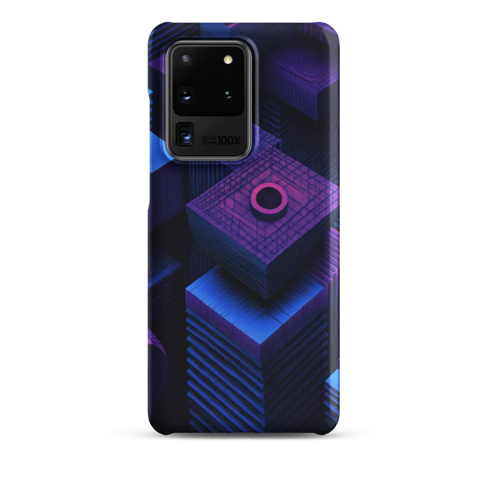 Geometric Dreams in Blue and Purple