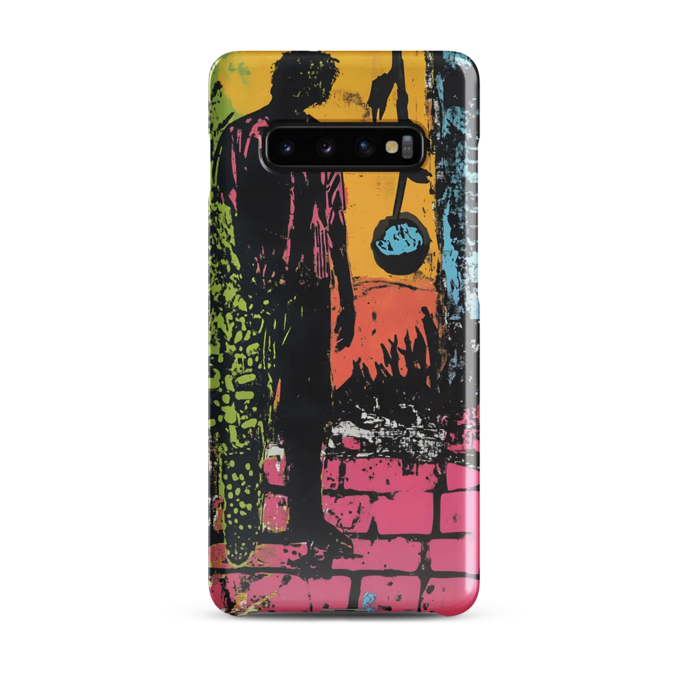 Urban Solitude: A Graffiti Journey | Phone Case |  S10 Plus | Snap Case | Glossy