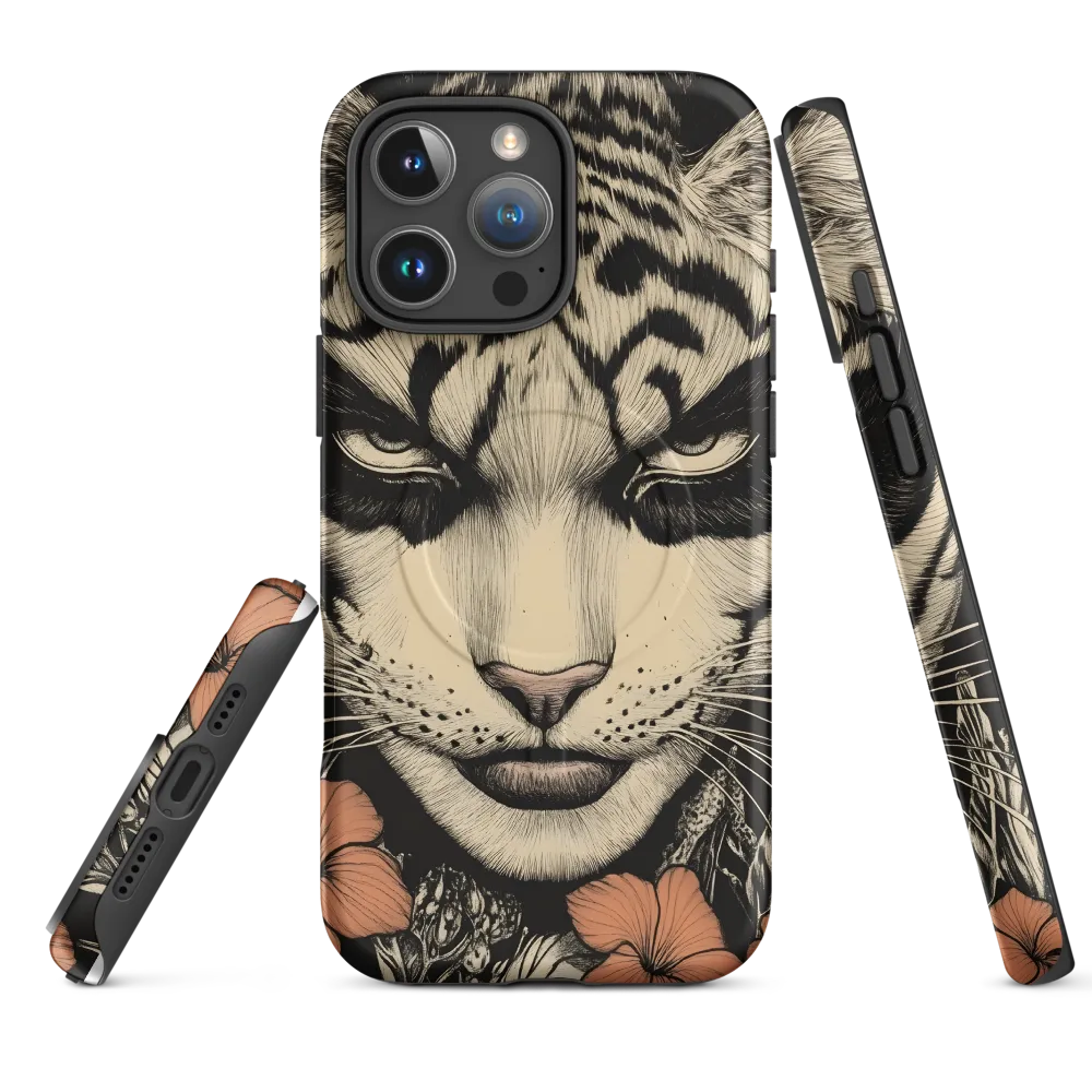 Feline Majesty: The Human-Leopard Connection | Phone Case |  16 Pro Max | MagSafe® Tough Case | Matte