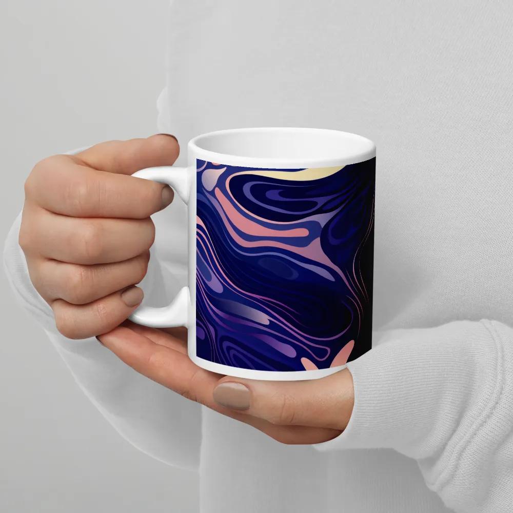 Serene Waves of Color | Mug with White inside | 11 oz