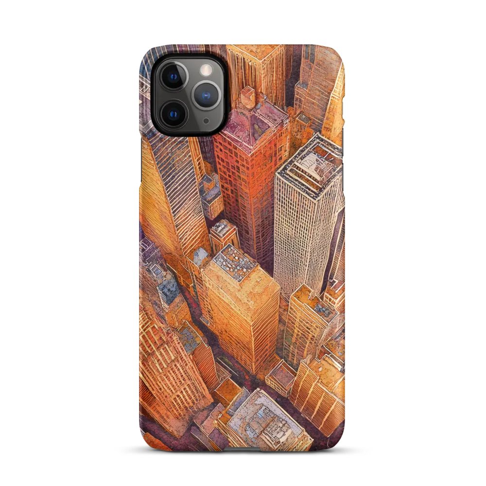 Urban Symphony in Orange and Purple