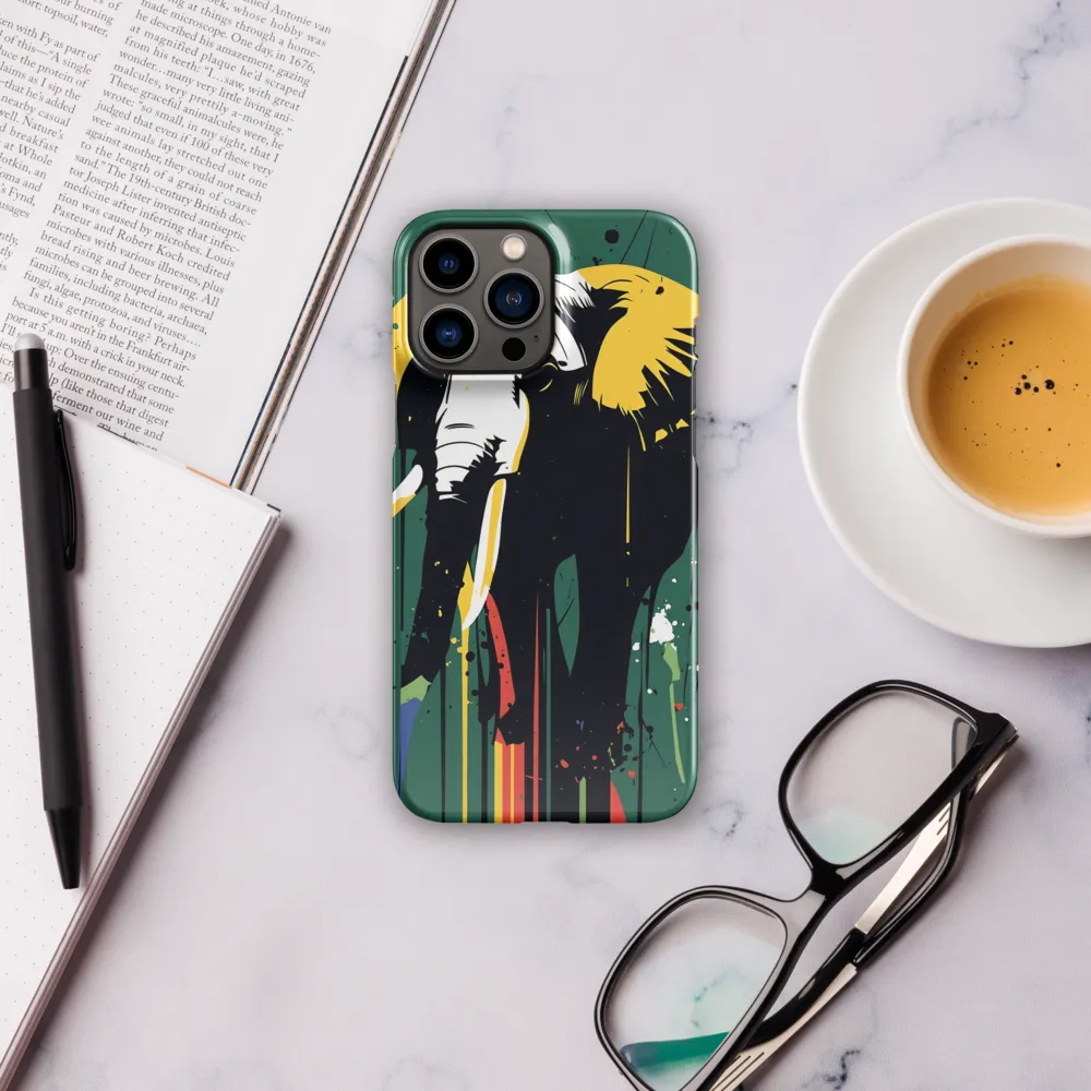 Majestic Minimalism: The Colorful Elephant