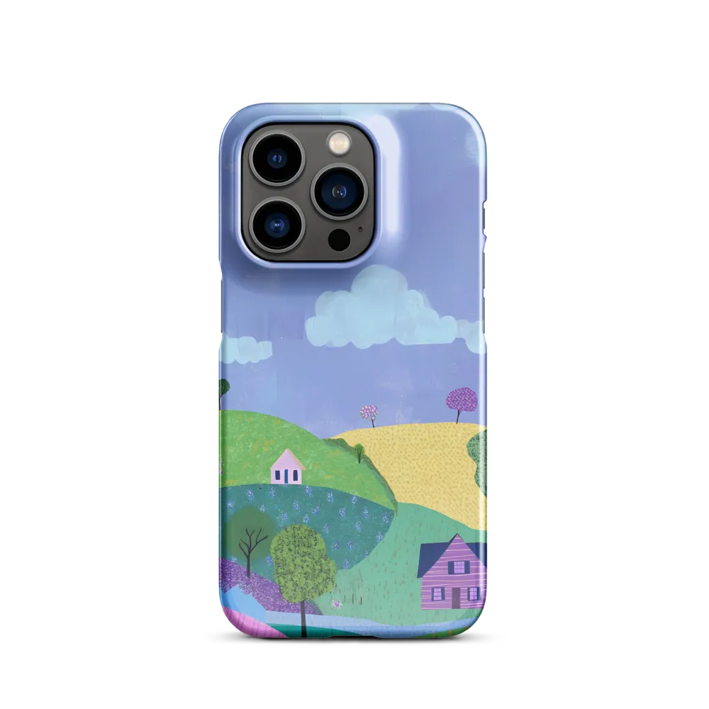 Whimsical Hills and Quaint Homes | Phone Case |  14 Pro | Snap Case | Glossy