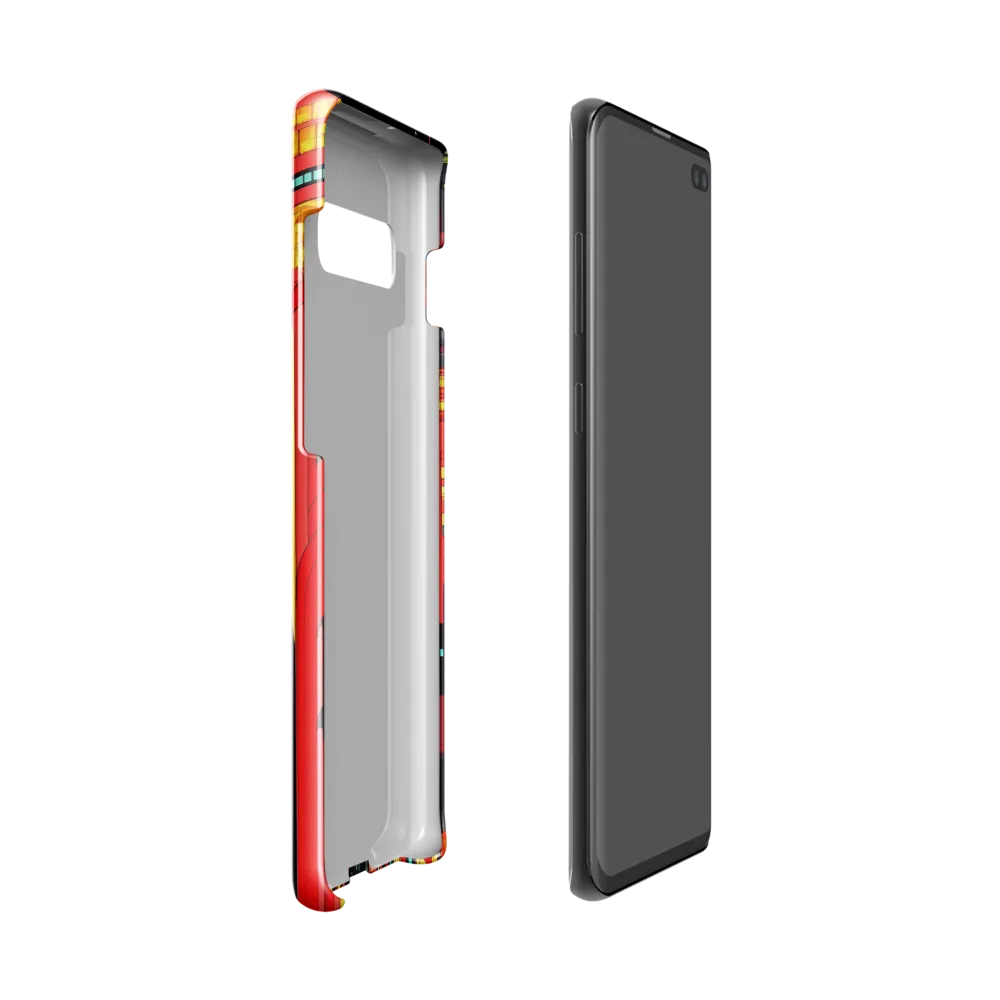 Neon Dreams: A Cyberpunk Cityscape | Phone Case |  S10 | Snap Case | Glossy