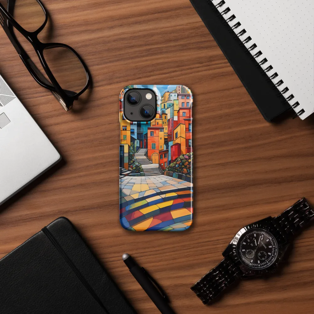 Vibrant Village: A Cubist Journey