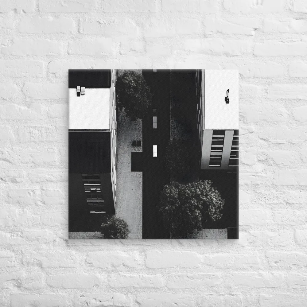 Urban Serenity from Above | Canvas | 26″×26″