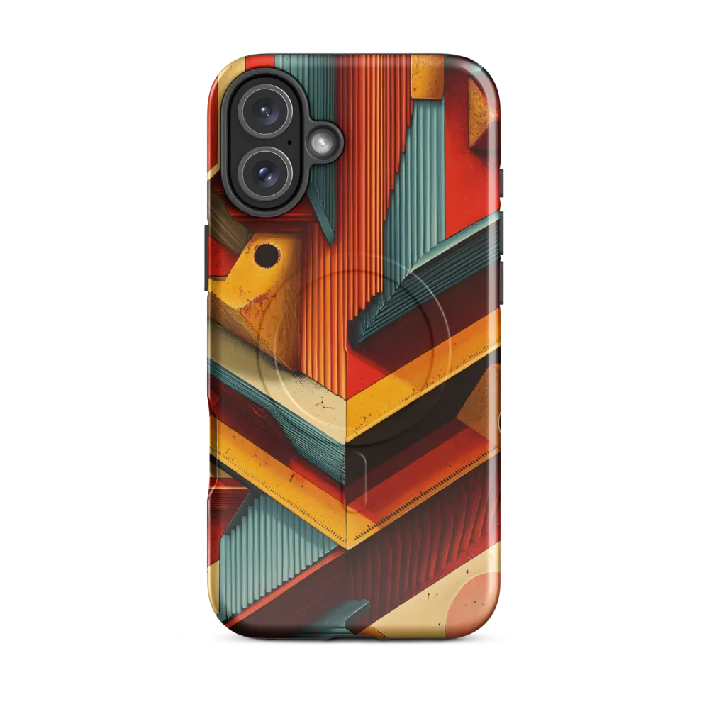 Geometric Harmony | Phone Case |  16 Plus | MagSafe® Tough Case | Glossy