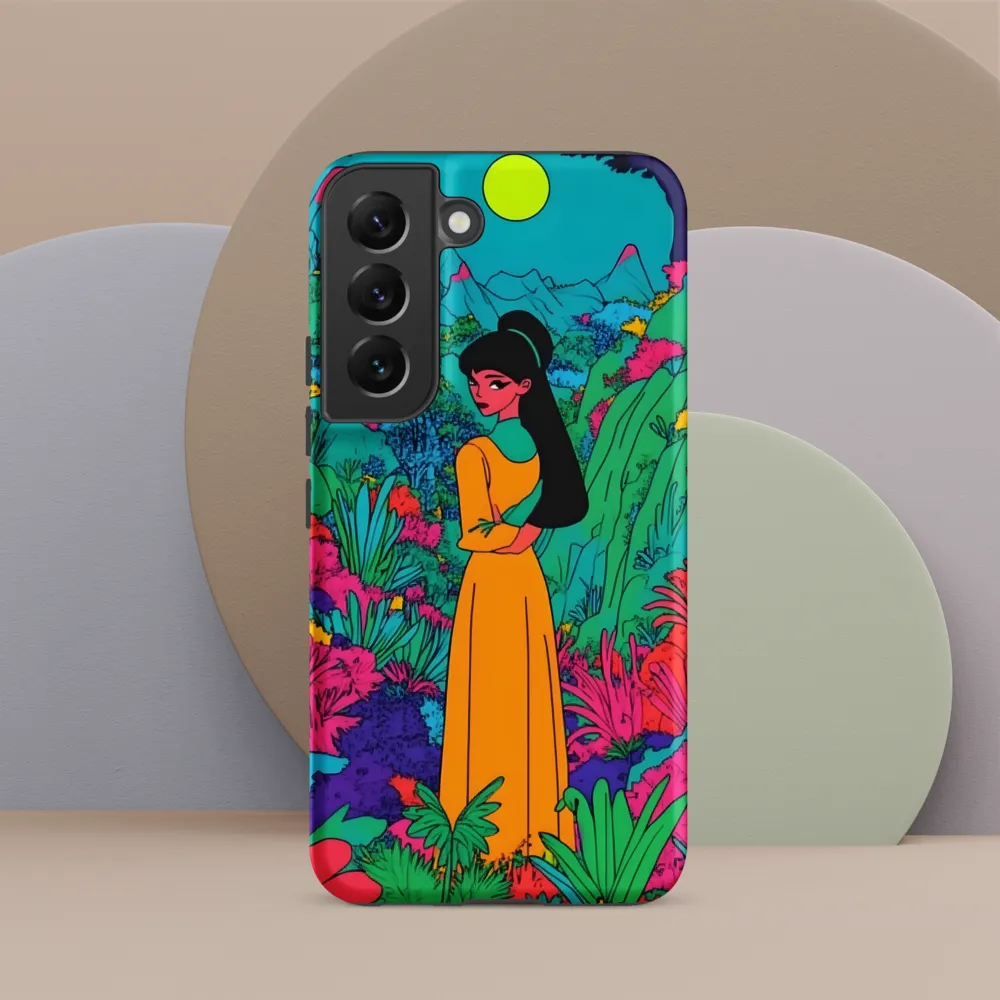 Ethereal Serenity in a Psychedelic Landscape