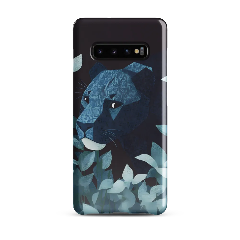 Lurking Blue: The Panther's Gaze | Phone Case |  S10 Plus | Snap Case | Glossy