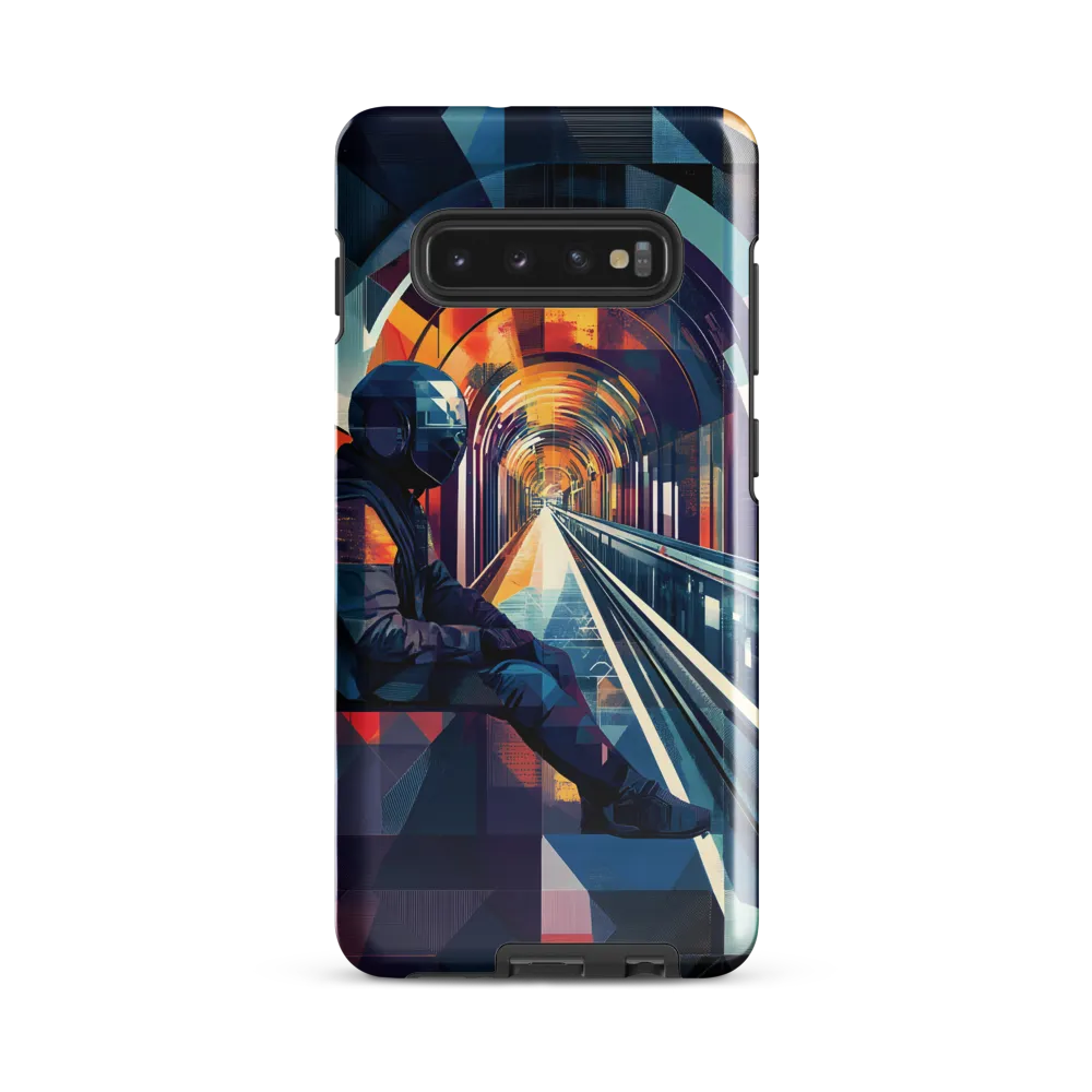 Reflections in a Futuristic Tunnel | Phone Case |  S10 Plus | Tough Case | Glossy