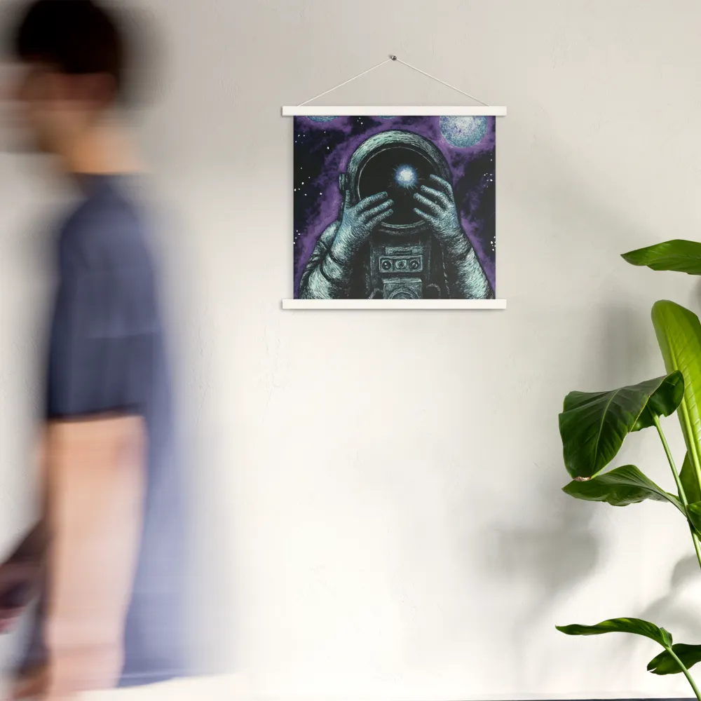 Beyond the Stars | Poster With White Wood Hanger | 18″×18″