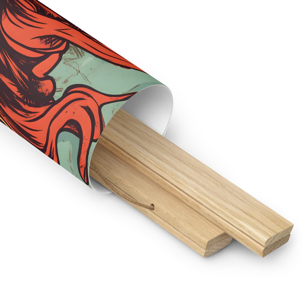 Fury Unleashed | Poster With Oak Wood Hanger | 18″×18″