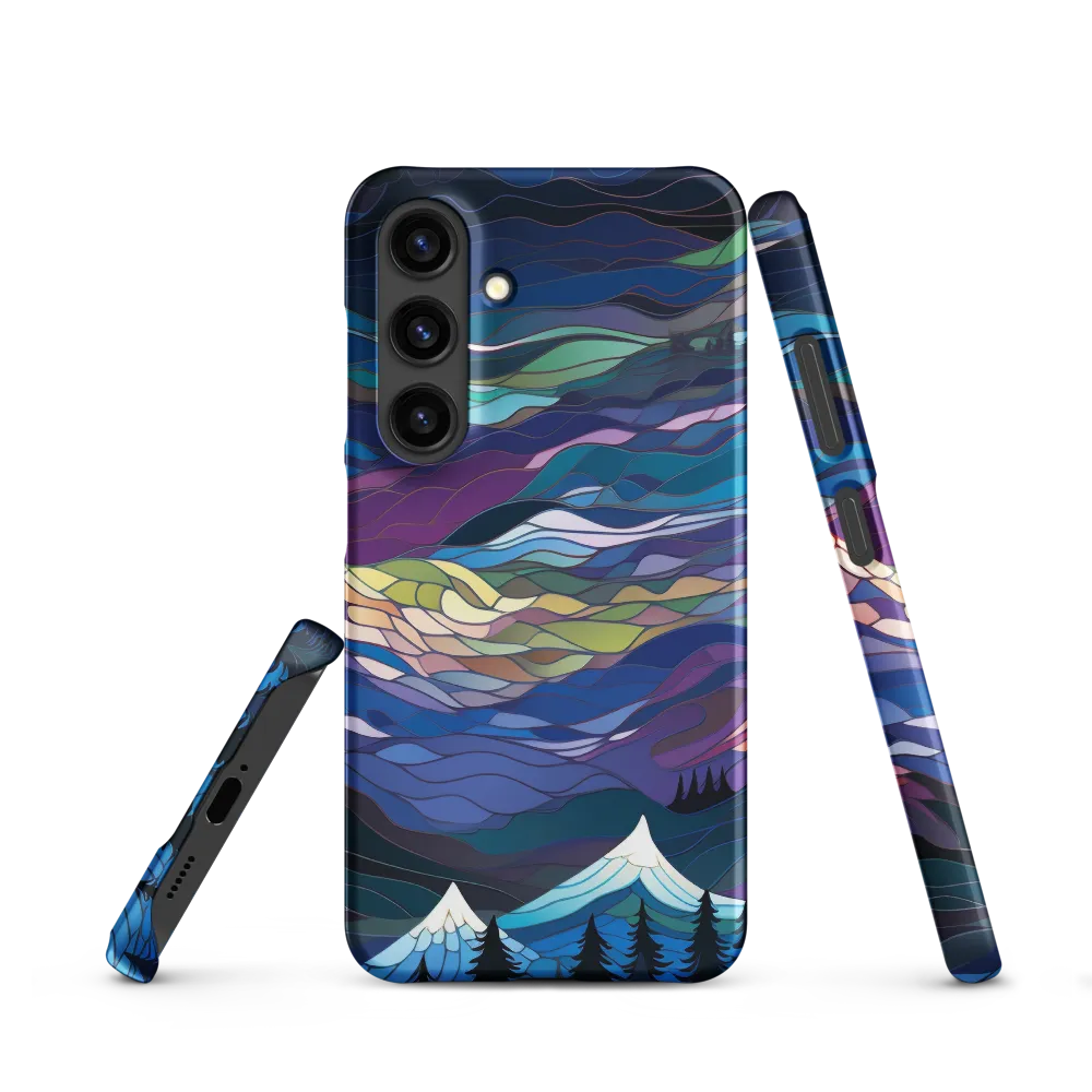 Twilight Peaks: An Abstract Mountain Landscape