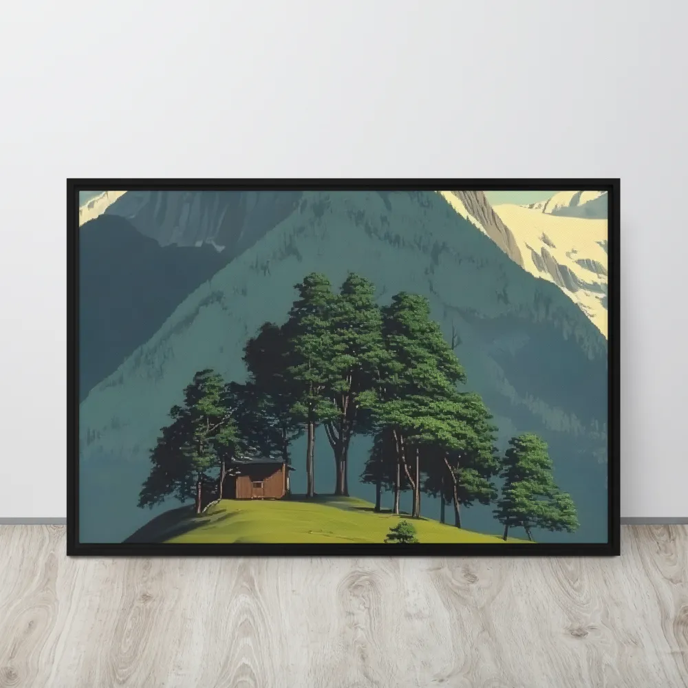 Whispers of Tranquility | Canvas with Black Frame | 24″×36″