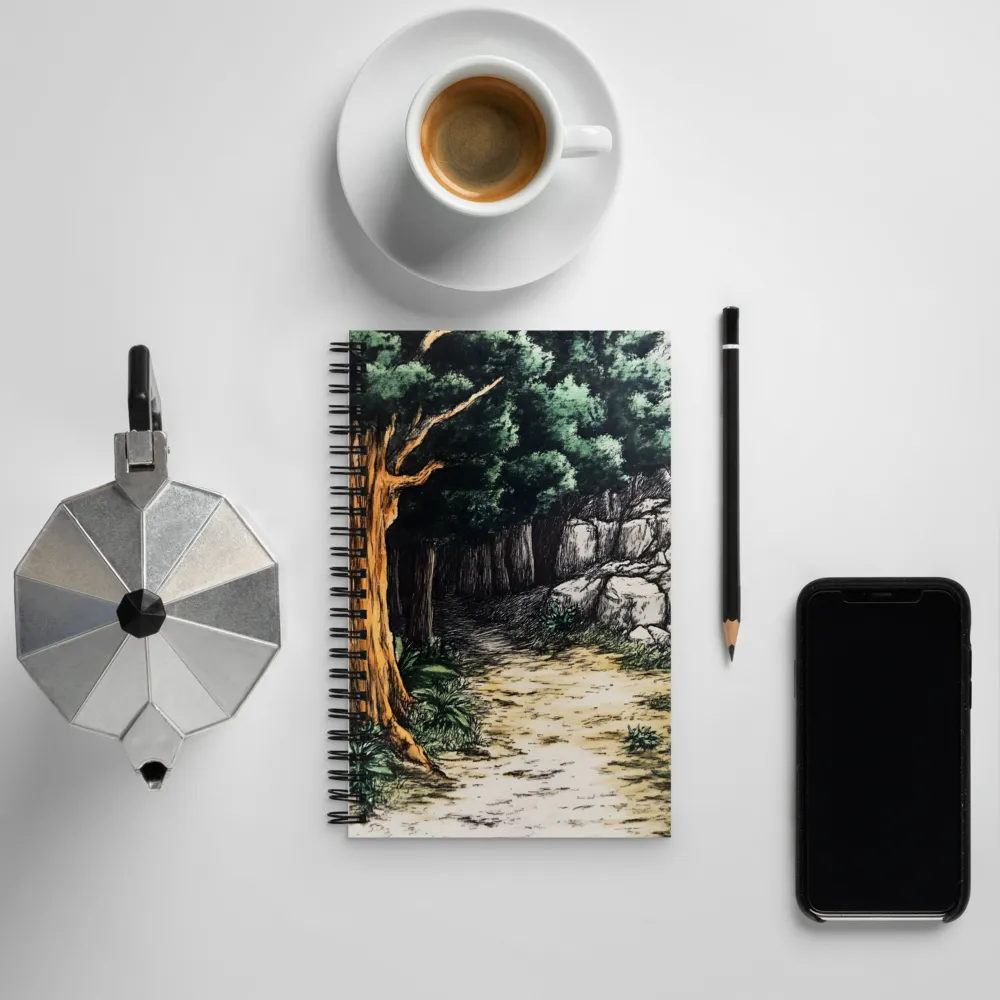 Pathway Through Nature's Embrace | Spiral Notebook