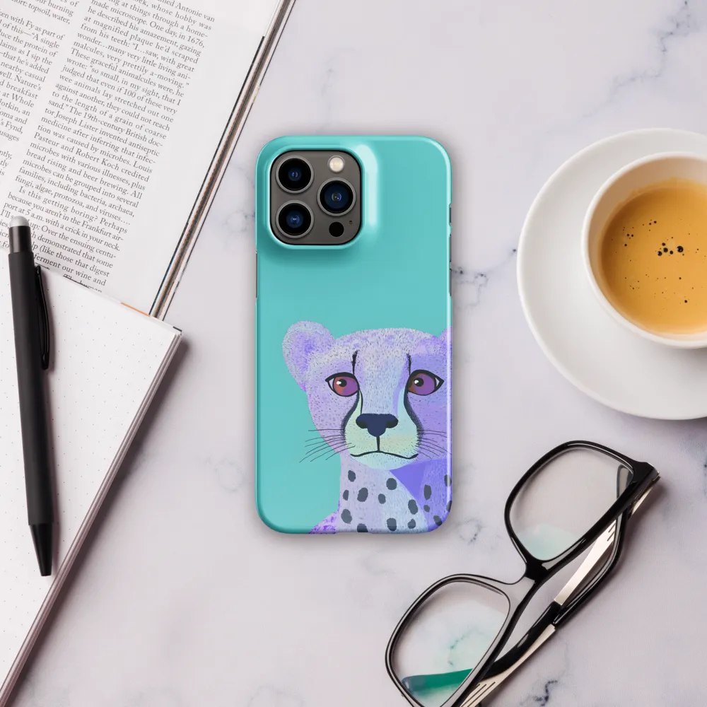 Curious Cheetah | Phone Case |  14 Pro Max | Snap Case | Glossy