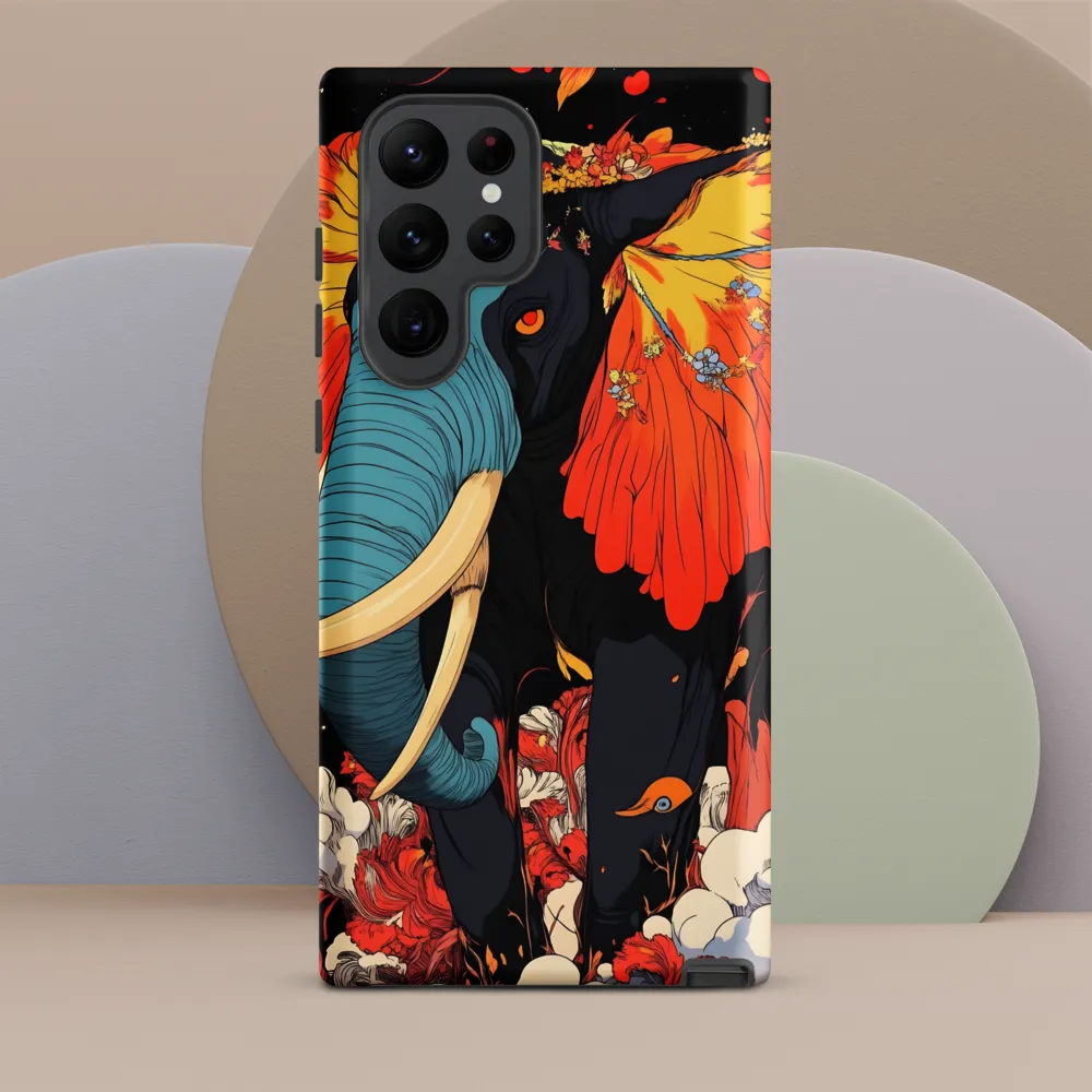 Majesty of the Floral Elephant | Phone Case |  S22 Ultra | Tough Case | Matte