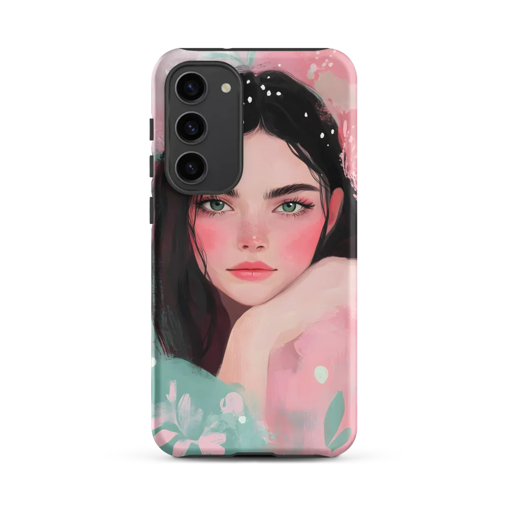 Mint & Rose — Portrait in Pastel Washes