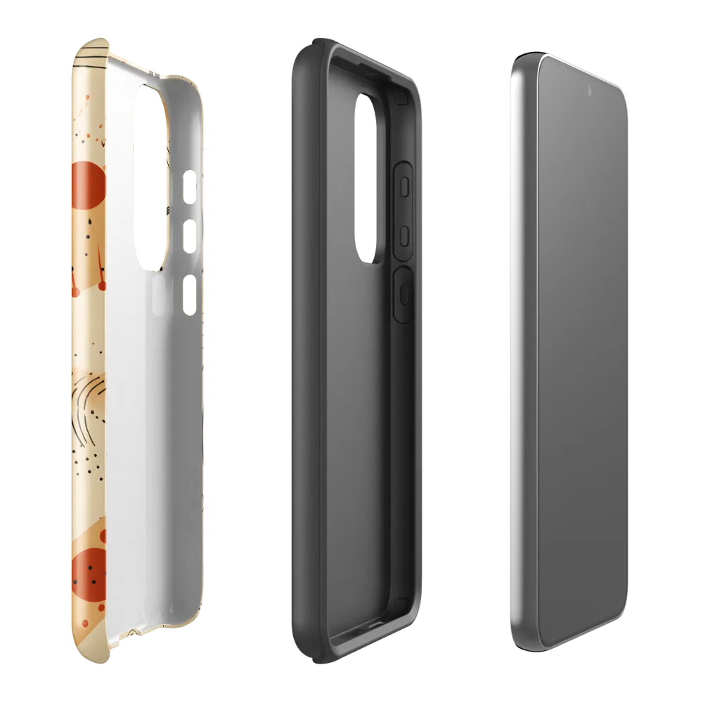 Playful Patterns in Earth Tones | Phone Case |  S23 Plus | Tough Case | Glossy