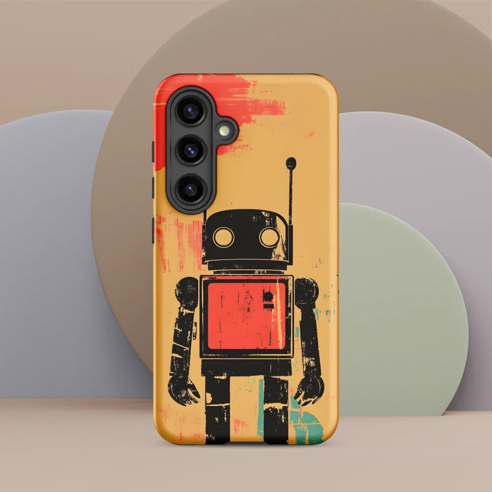 The Retro Robot | Phone Case |  S24 | Tough Case | Matte