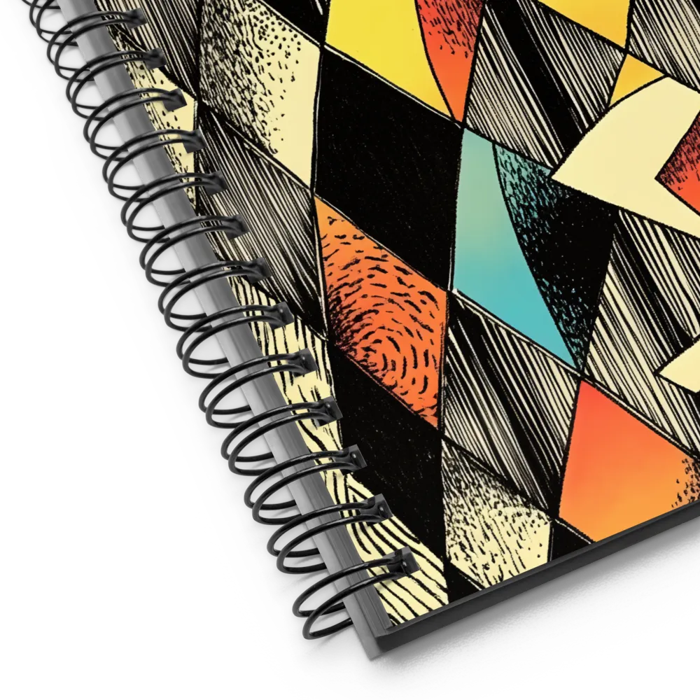 Dynamic Geometric Abstraction | Spiral Notebook