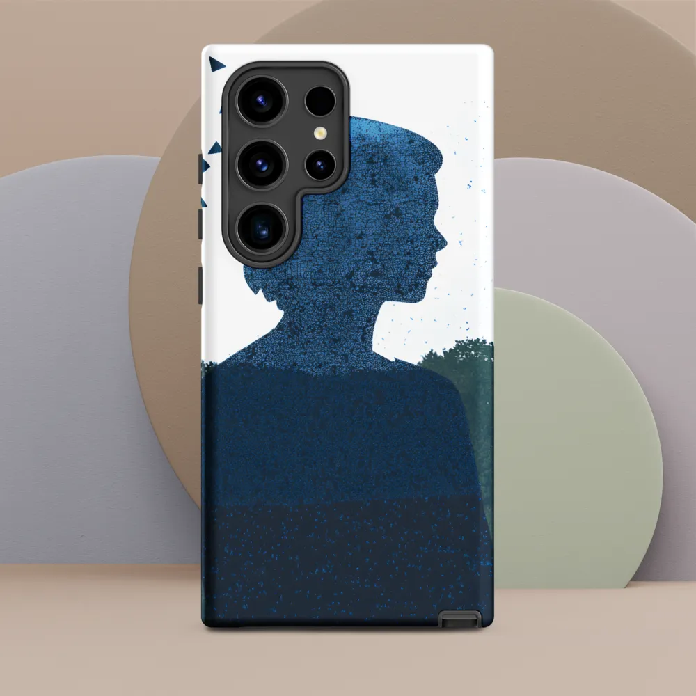 Blue Contemplation | Phone Case |  S24 Ultra | Tough Case | Matte
