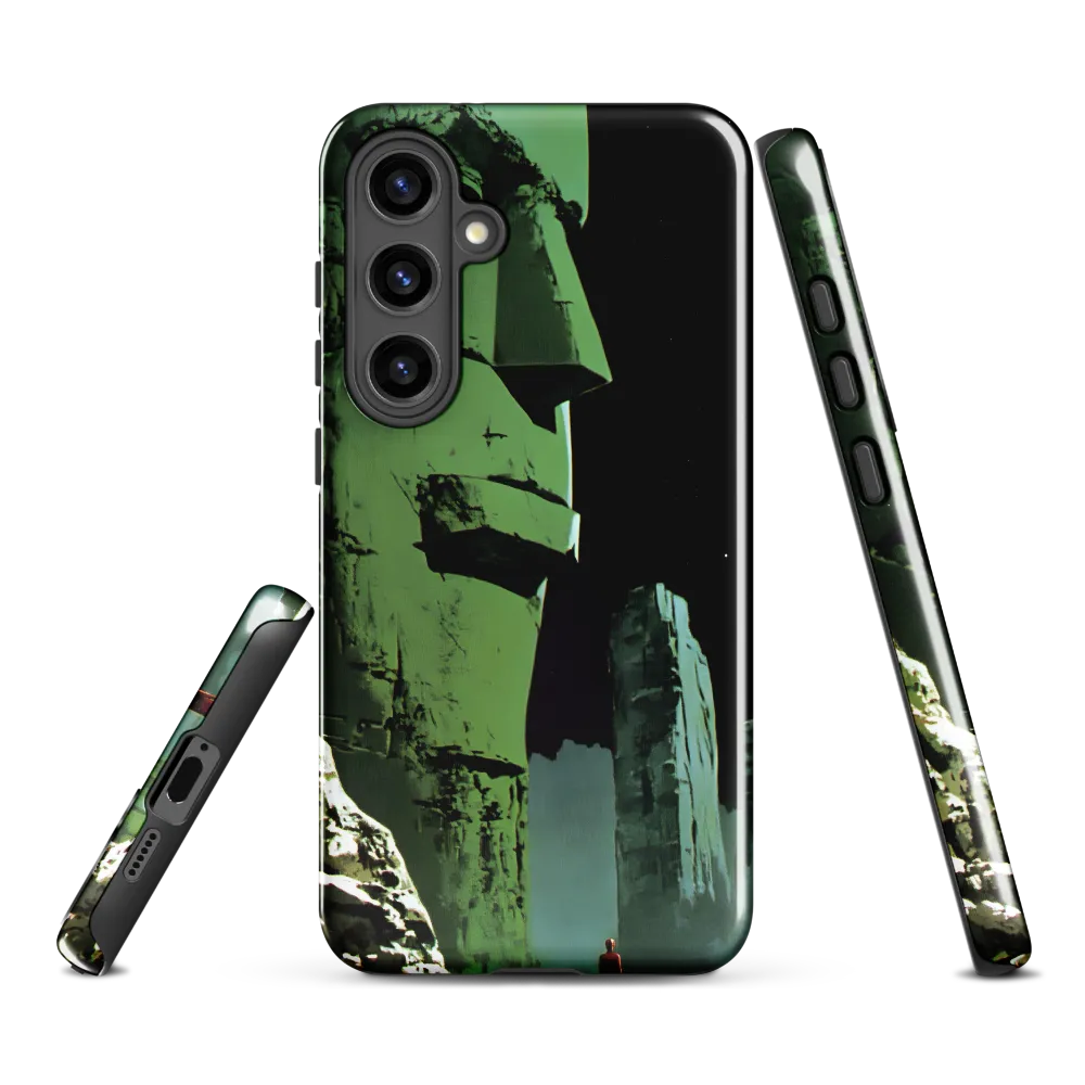 Green Colossus and the Lone Traveler