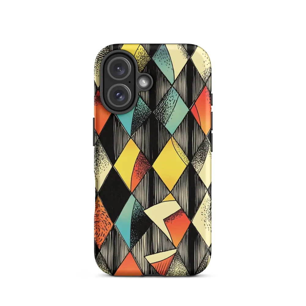 Dynamic Geometric Abstraction | Phone Case |  16 | Tough Case | Matte