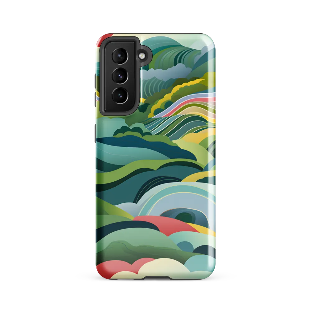Waves of Serenity | Phone Case |  S21 FE | Tough Case | Glossy