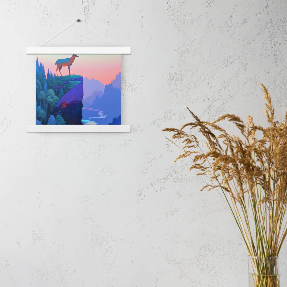 Majestic Refuge | Poster With White Wood Hanger | 10″×10″