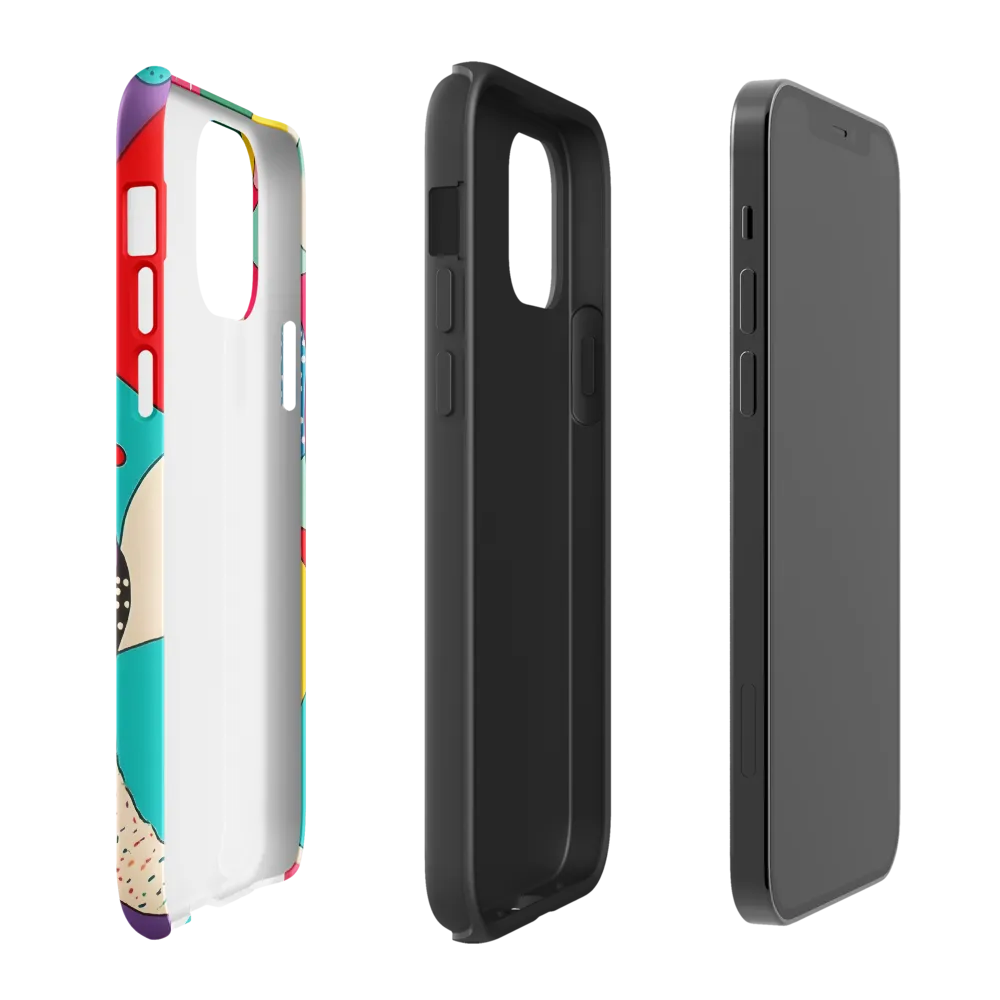 Playful Geometry in Color | Phone Case |  12 | Tough Case | Glossy