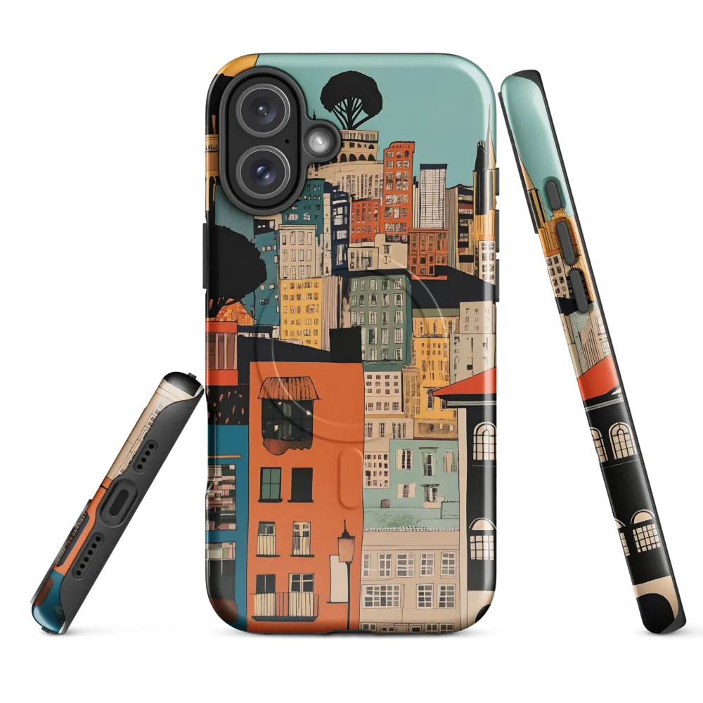Urban Fusion: A Colorful Cityscape
