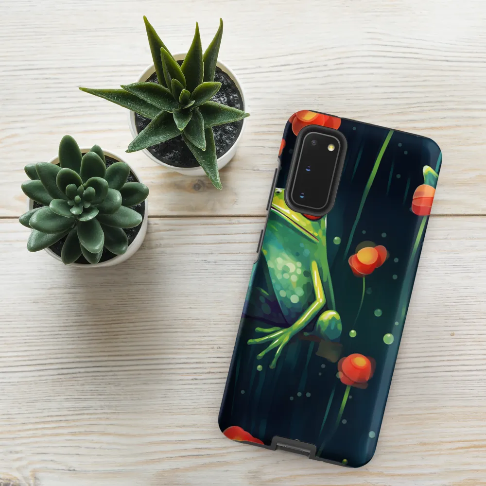 Playful Frogs in a Lush Pond | Phone Case |  S20 | Tough Case | Matte