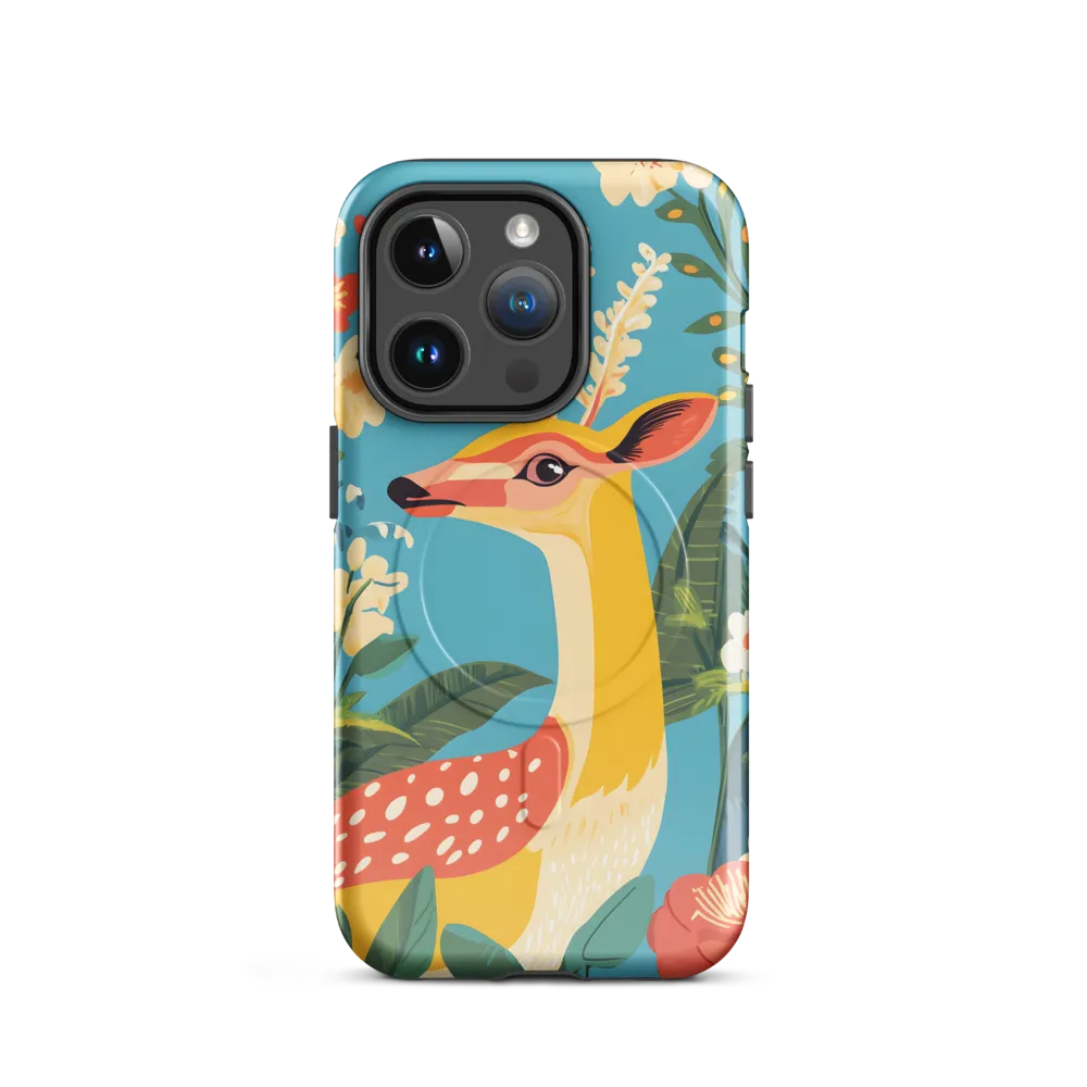 Serene Majesty: A Vibrant Deer Amidst Flora
