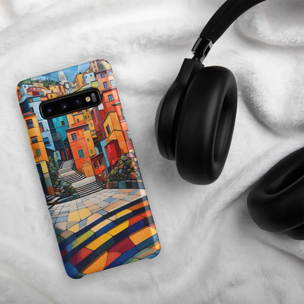 Vibrant Village: A Cubist Journey