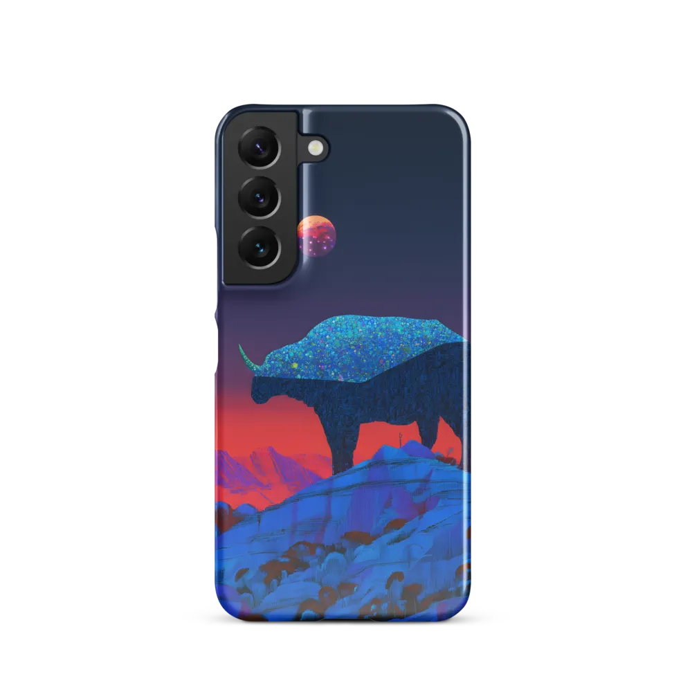 Luminous Bison Under a Celestial Sky