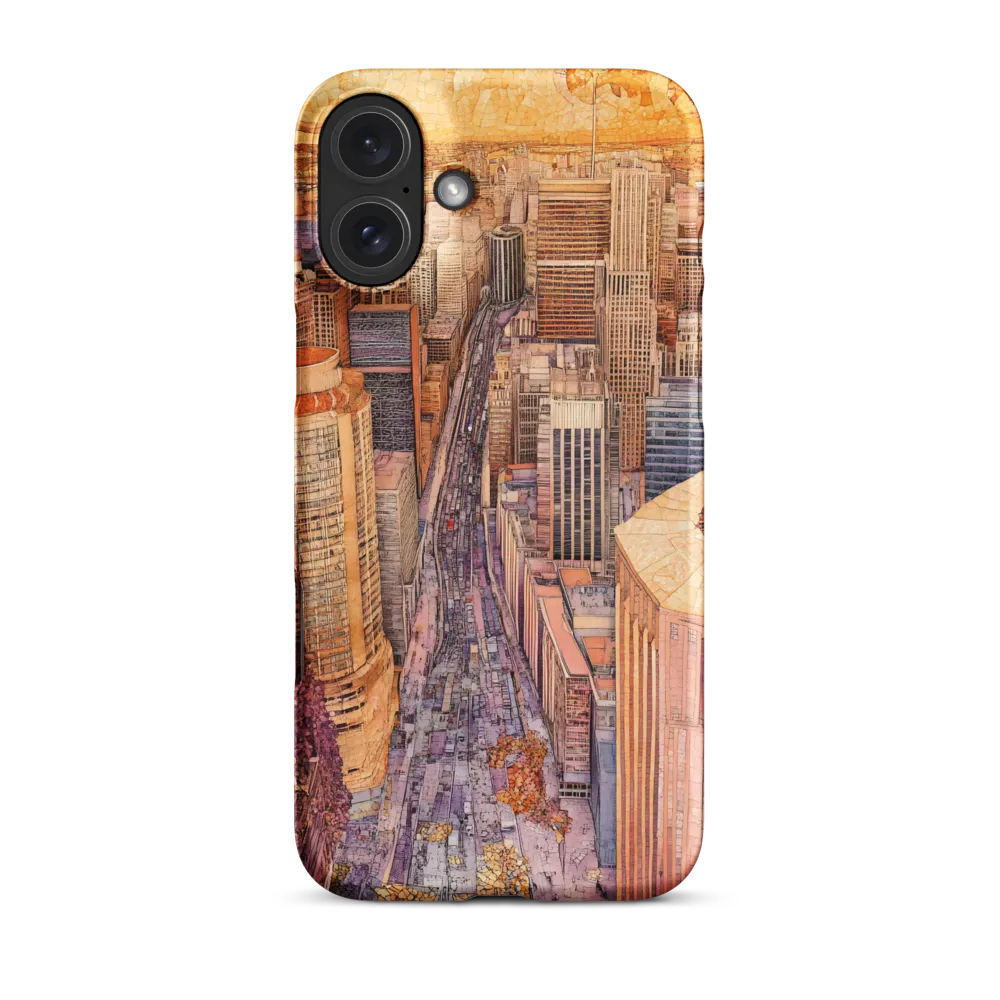 Mosaic Cityscape at Dusk