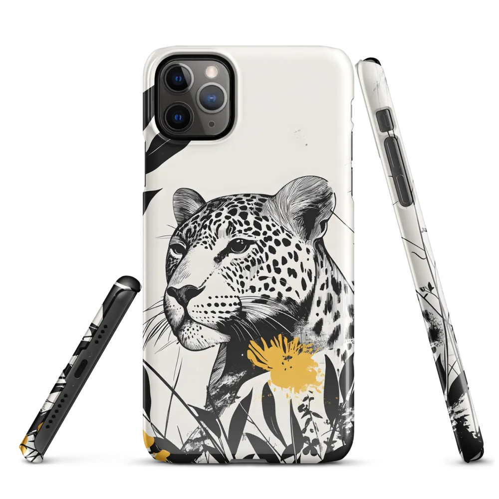 Majestic Leopard Amongst Flora | Phone Case |  11 Pro Max | Snap Case | Glossy