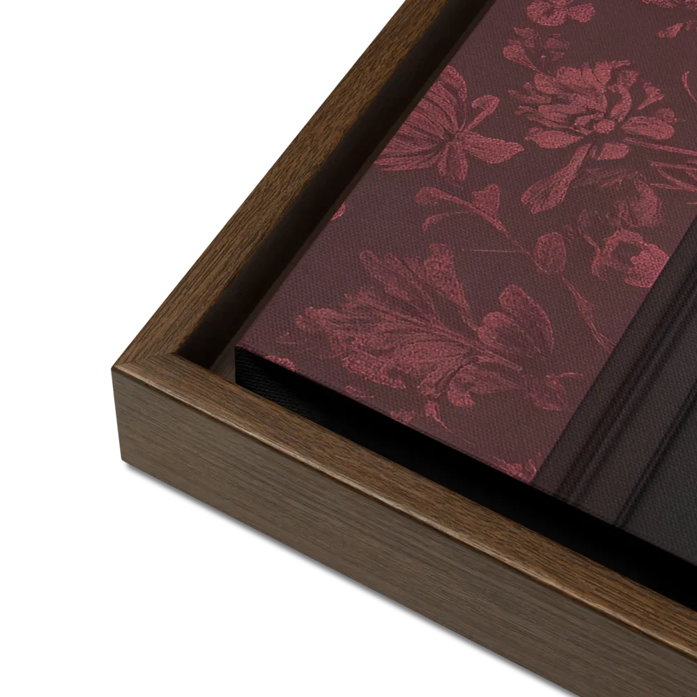Elegance in Contrast: A Modern Interior Design | Canvas with Brown Frame | 16″×20″