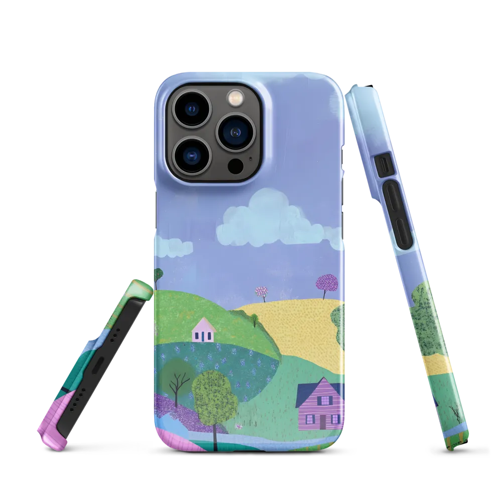 Whimsical Hills and Quaint Homes | Phone Case |  13 Pro | Snap Case | Glossy