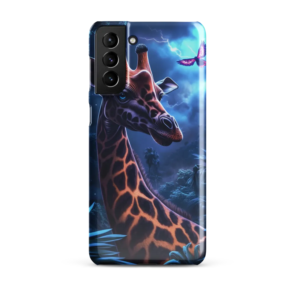 Mystical Giraffe in Twilight Jungle