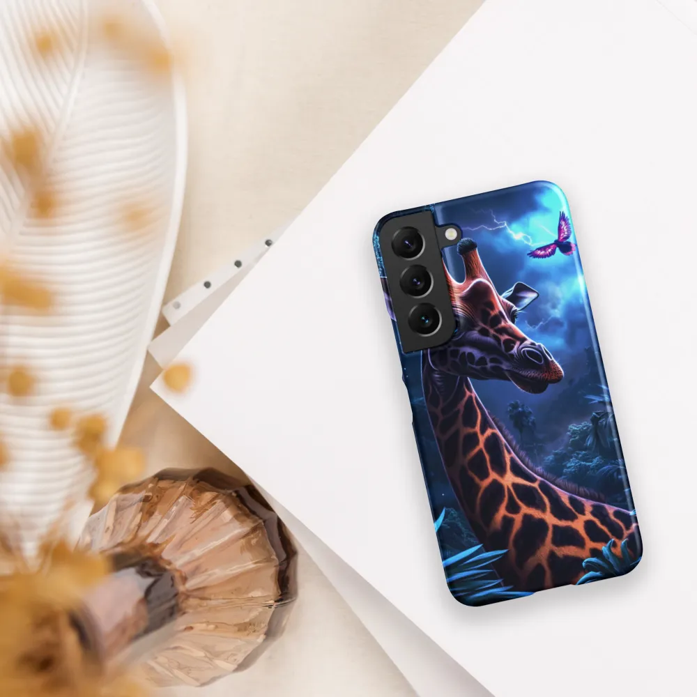 Mystical Giraffe in Twilight Jungle