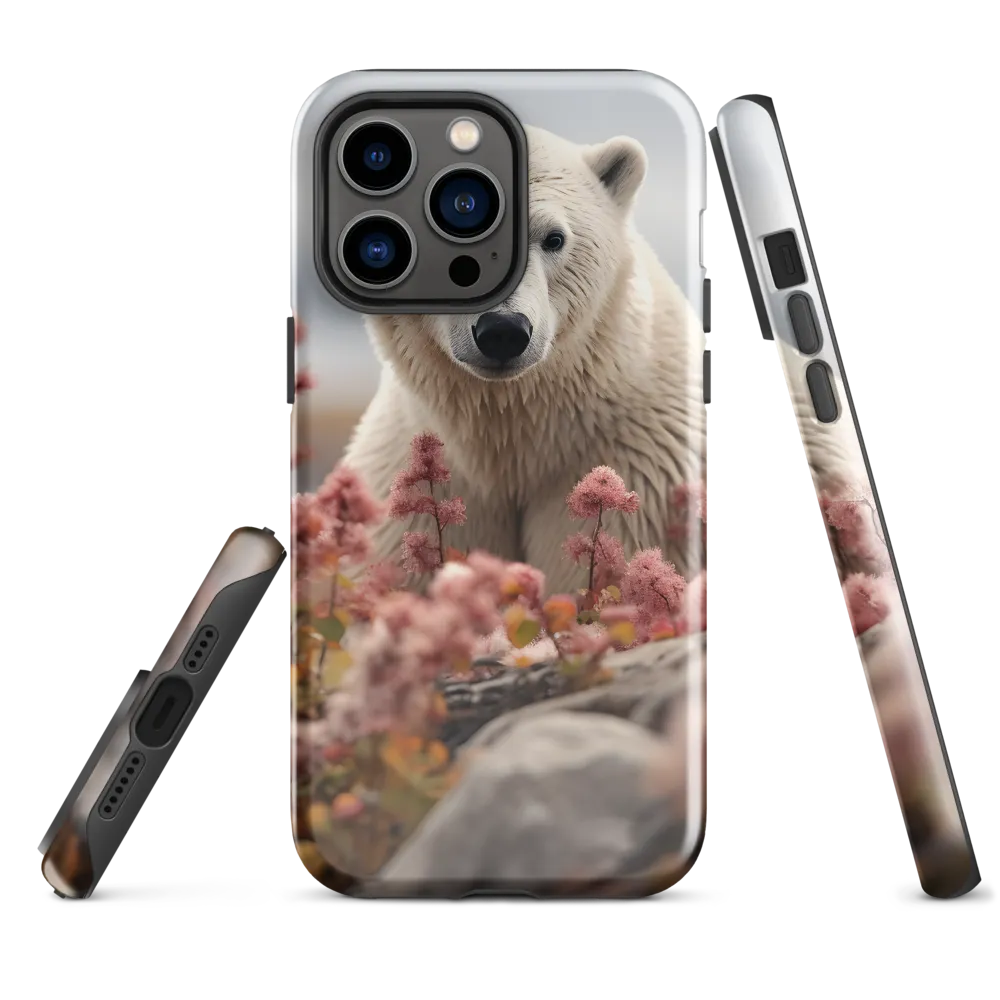 Curiosity Among Blooms: The Polar Bear