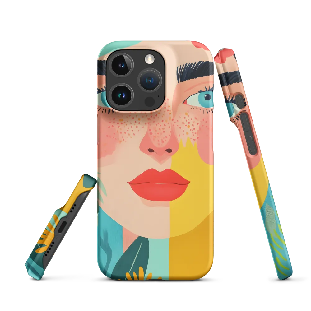 Floral Serenity: A Modern Portrait