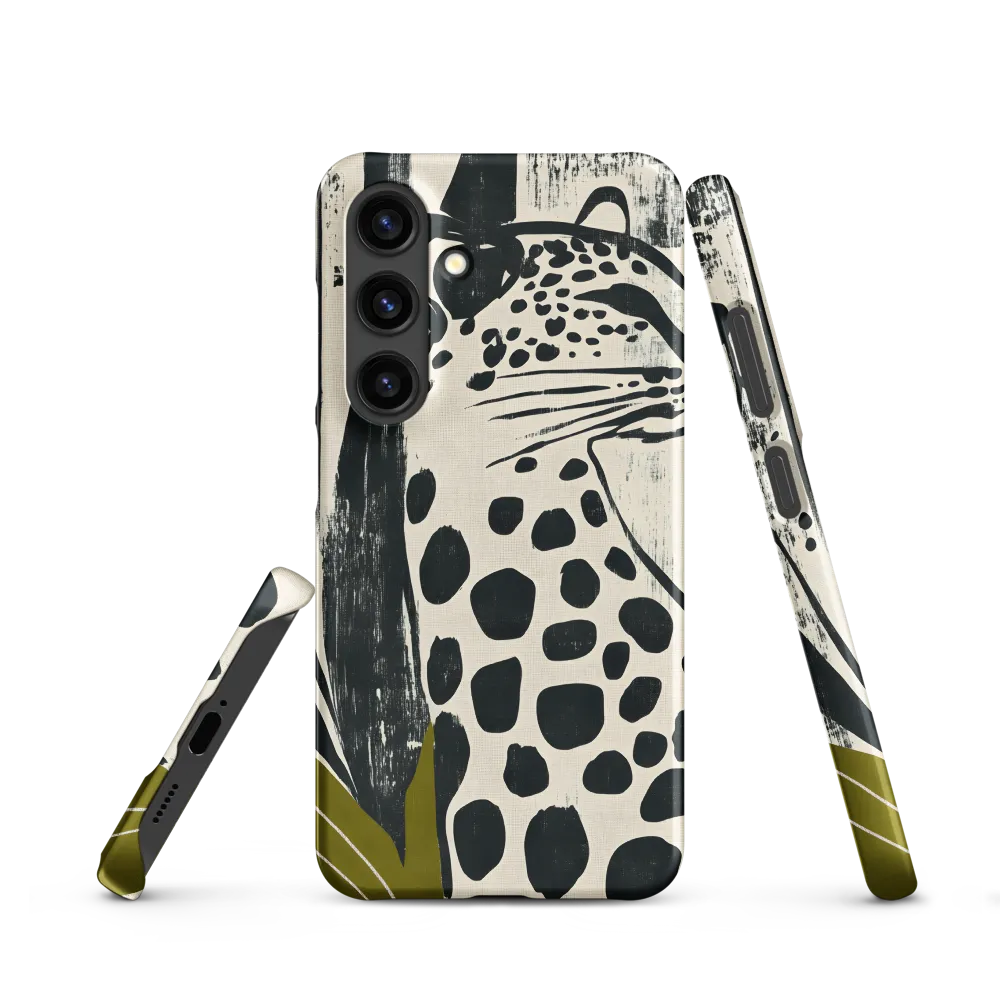 Leopard in Silhouette: A Modern Appeal | Phone Case |  S24 | Snap Case | Matte