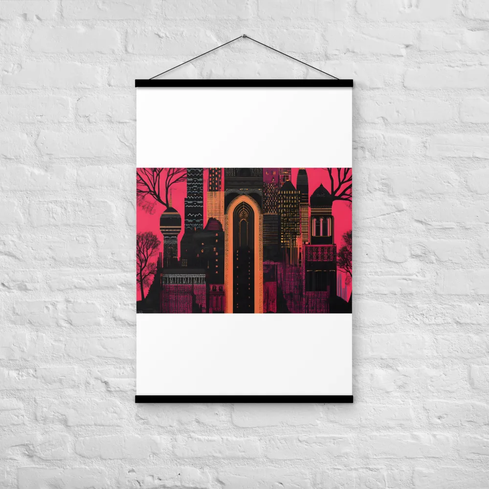 Urban Reverie | Poster With Black Wood Hanger | 24″×36″
