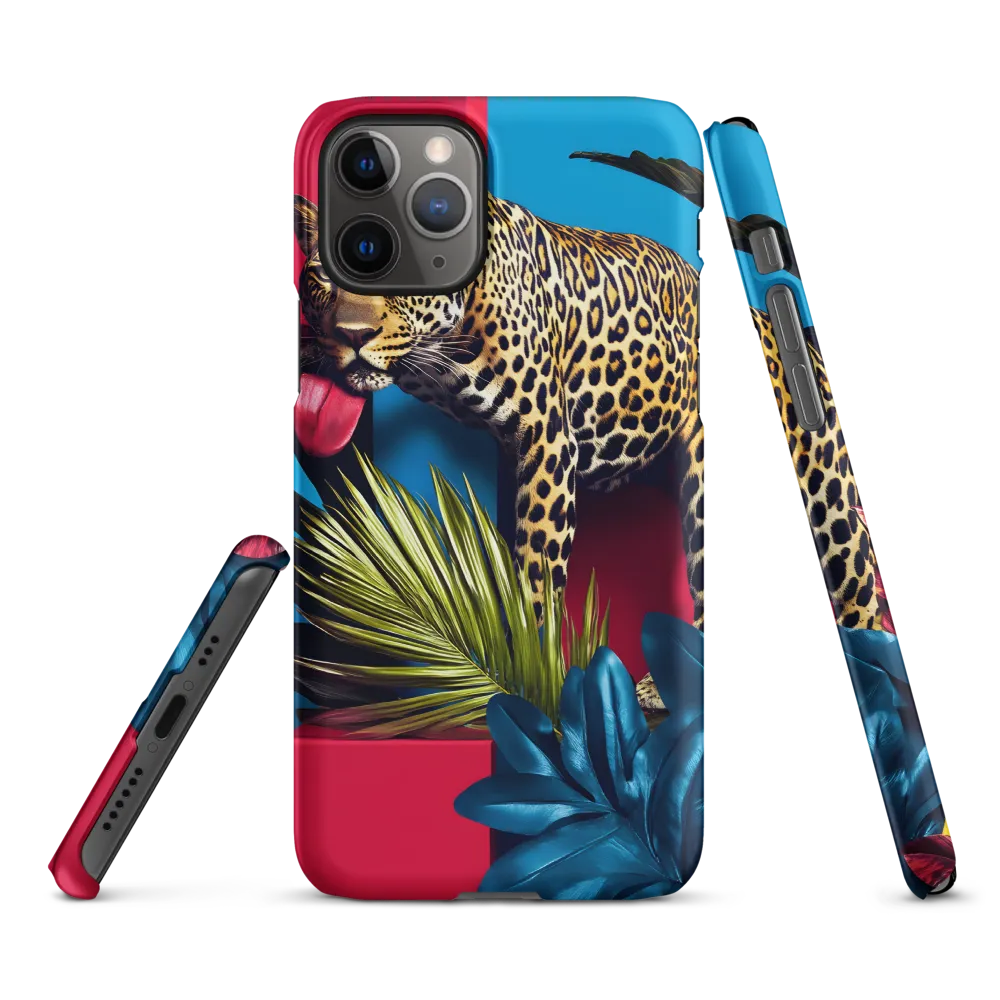 Playful Leopard in Vibrant Paradise