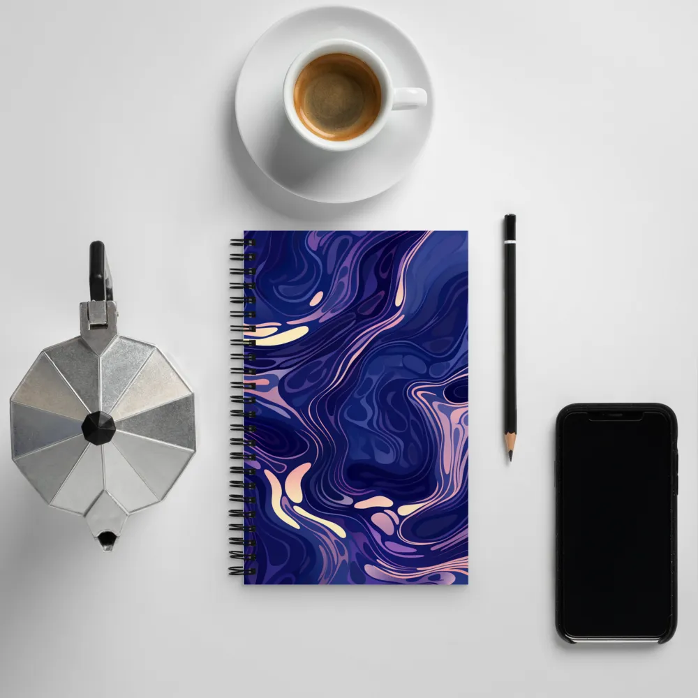 Serene Waves of Color | Spiral Notebook