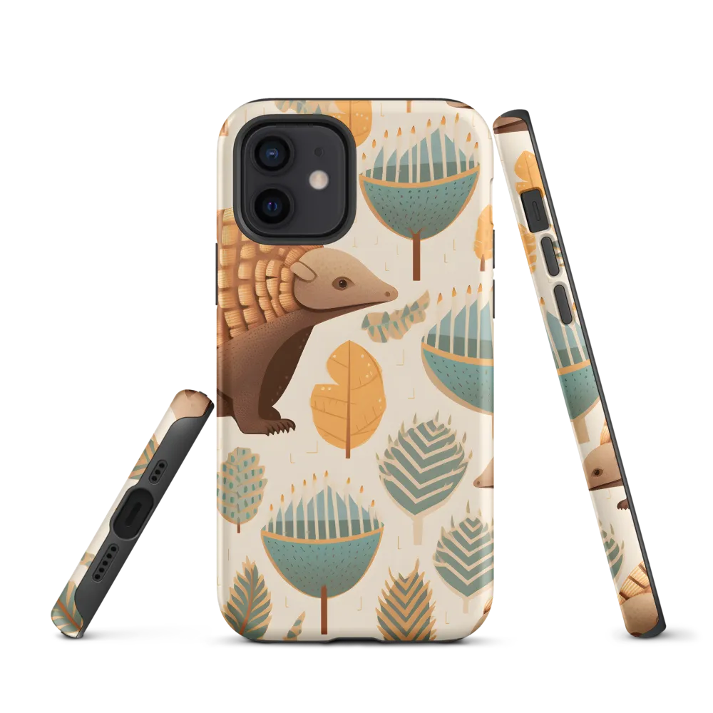 Pangolins in a Whimsical Habitat | Phone Case |  12 | Tough Case | Matte