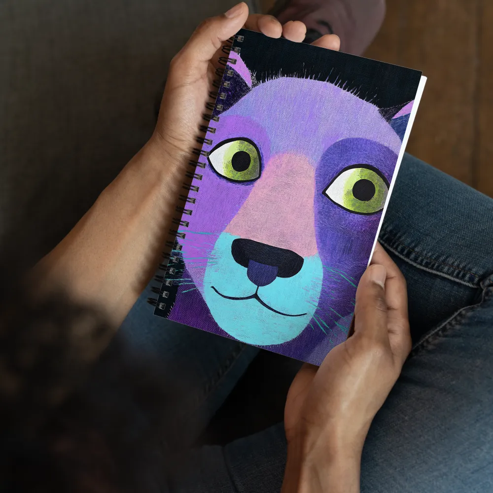 Playful Lion Portrait | Spiral Notebook